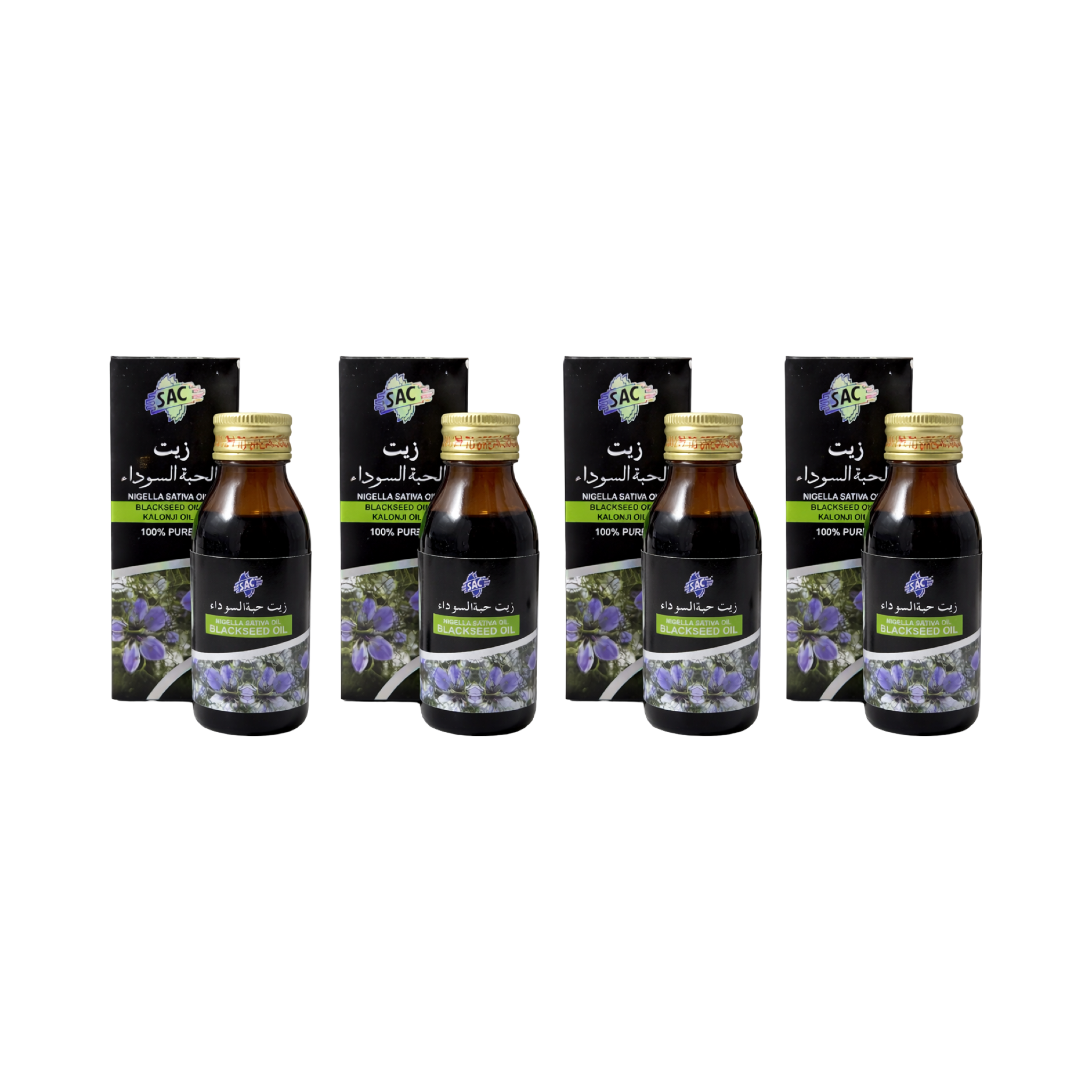 SAC Black Seed Oil – Vaj i Fares së Zezë (Nigella Sativa) 100% Pure
(4 Copë 60ml)