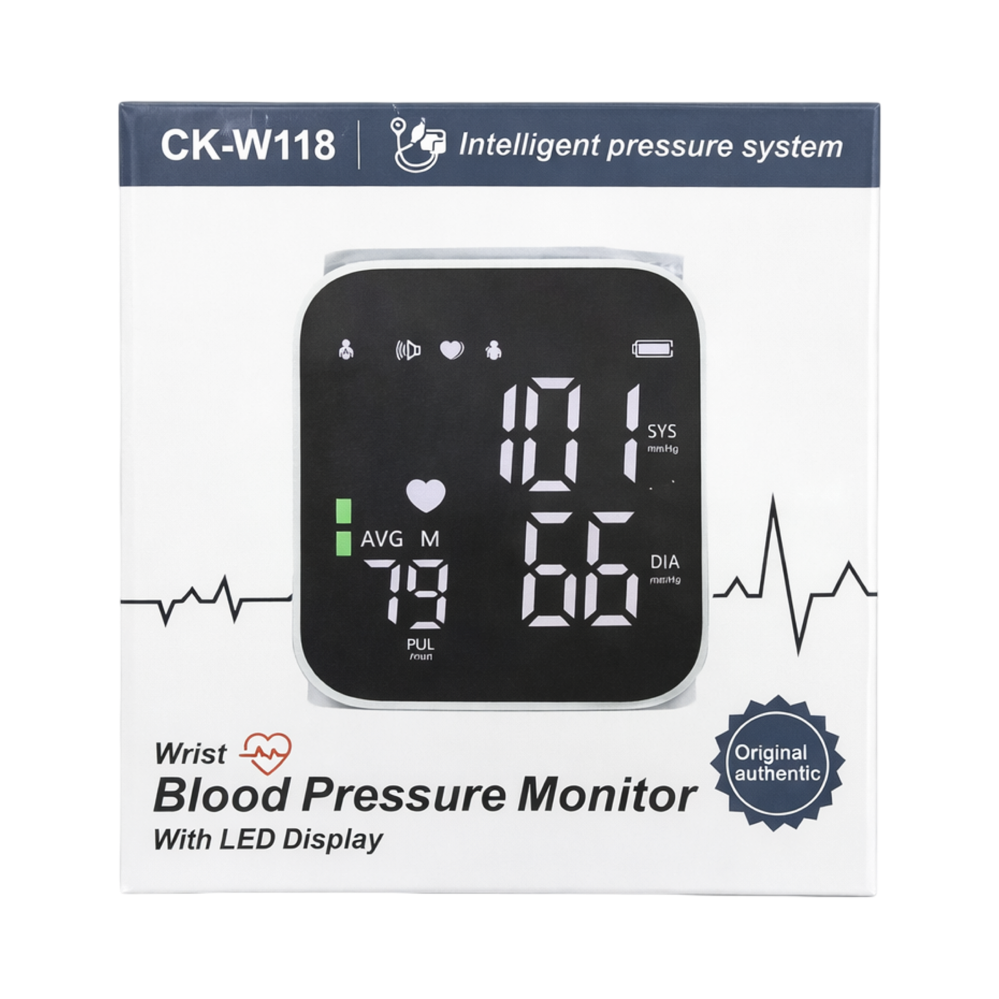 Wrist Blood Pressure Monitor CK-W118 – LED Display & Intelligent Pressure System
