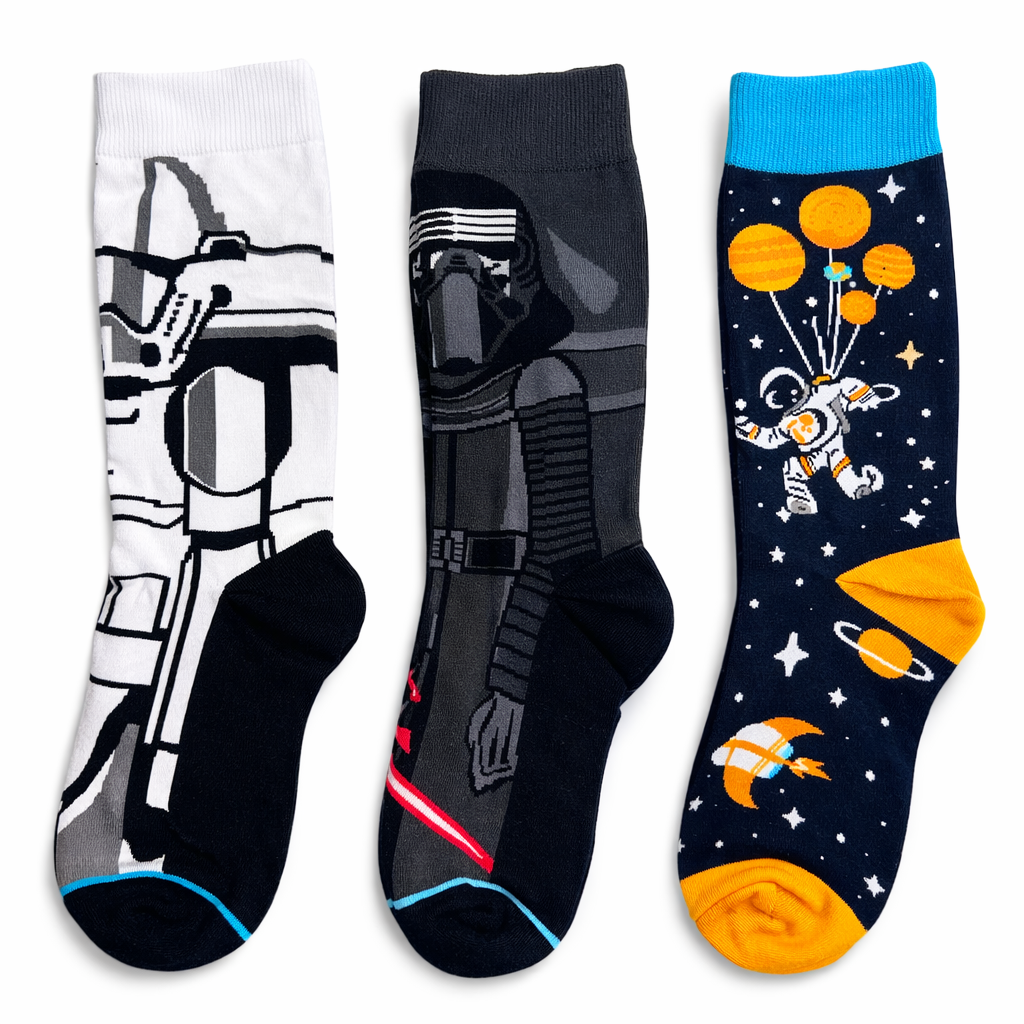 Space Adventure Socks – Qorape me Dizajn Hapësire