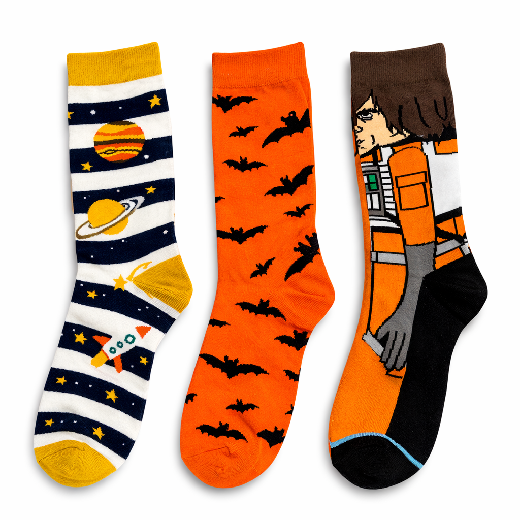 Space & Halloween Style Socks – Qorape me Dizajn Fantazi