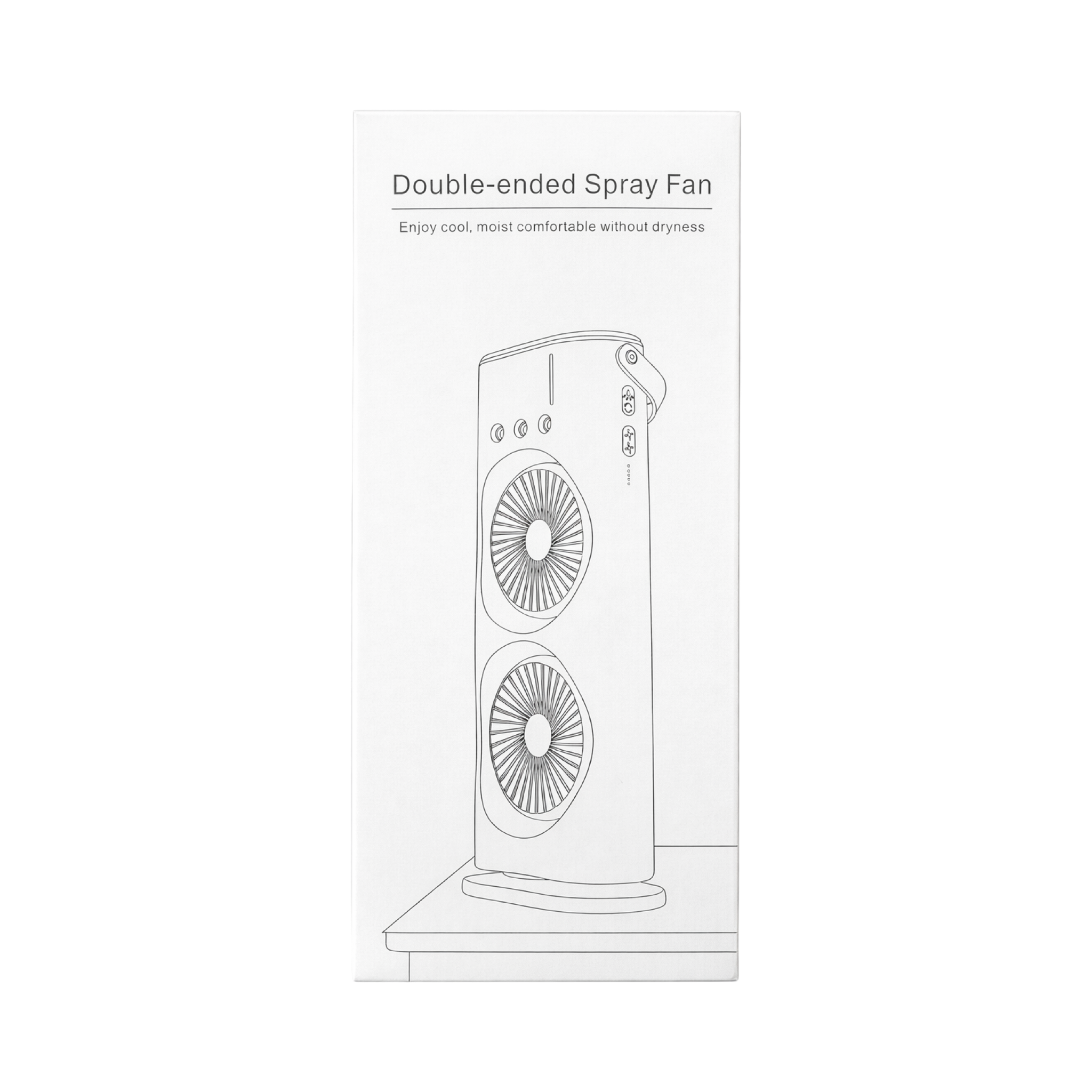 Double-Ended Spray Fan – Portable Cooling Fan with Mist & Humidifier