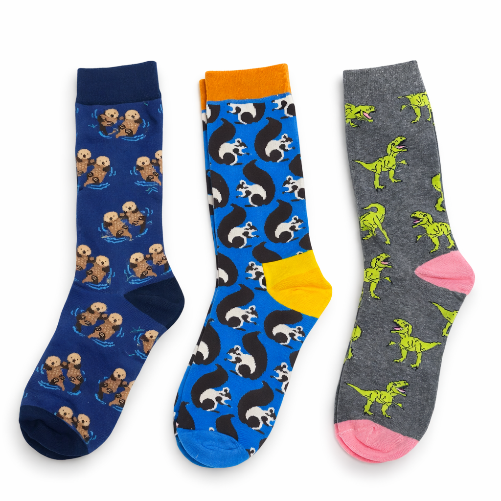 Animal Fun Socks – Qorape me Dizajn Kafshësh & Dinosaurësh
