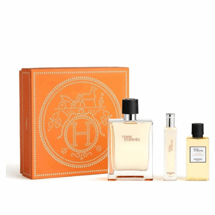 Hermes Terre D'Hermes 3pc Men (100ML Edt+15Ml Edt+ 40Ml Sg)