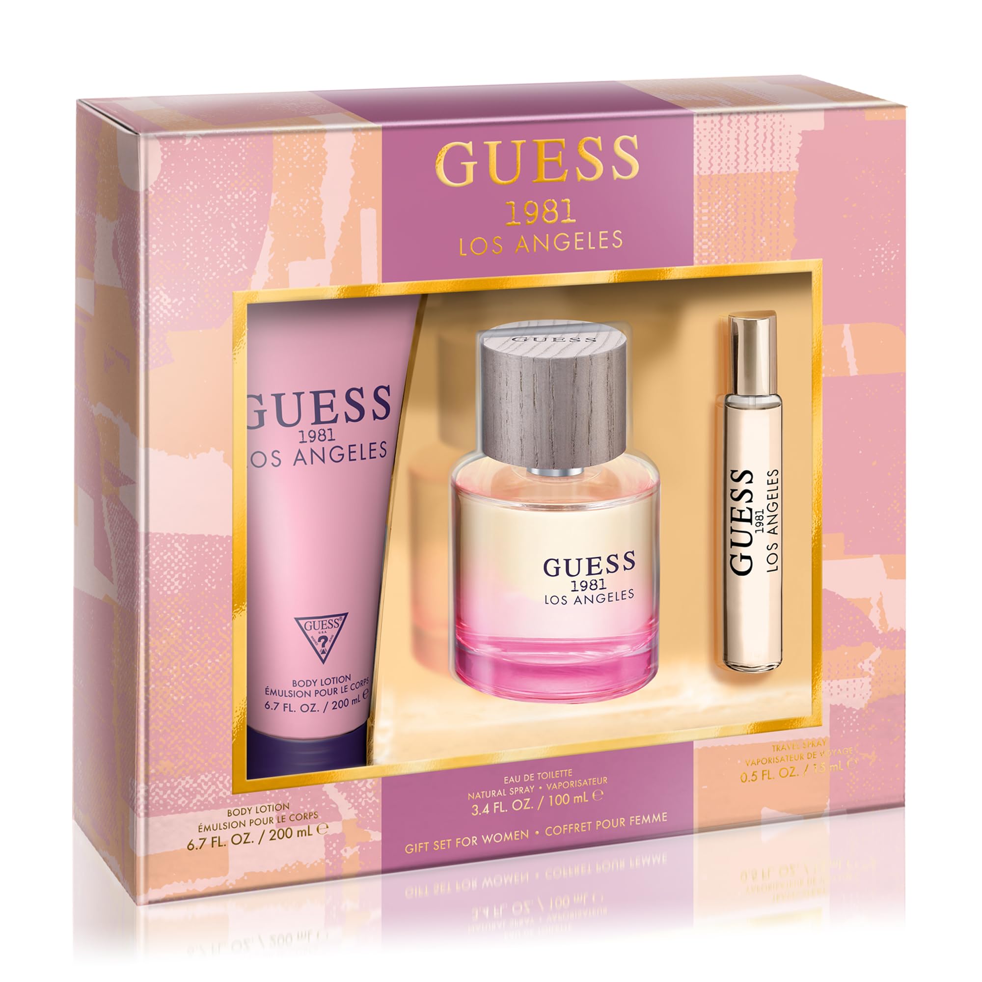 Guess 1981 W 3 Pieces Set (100ml EDT + 200ml BL + 15ml)