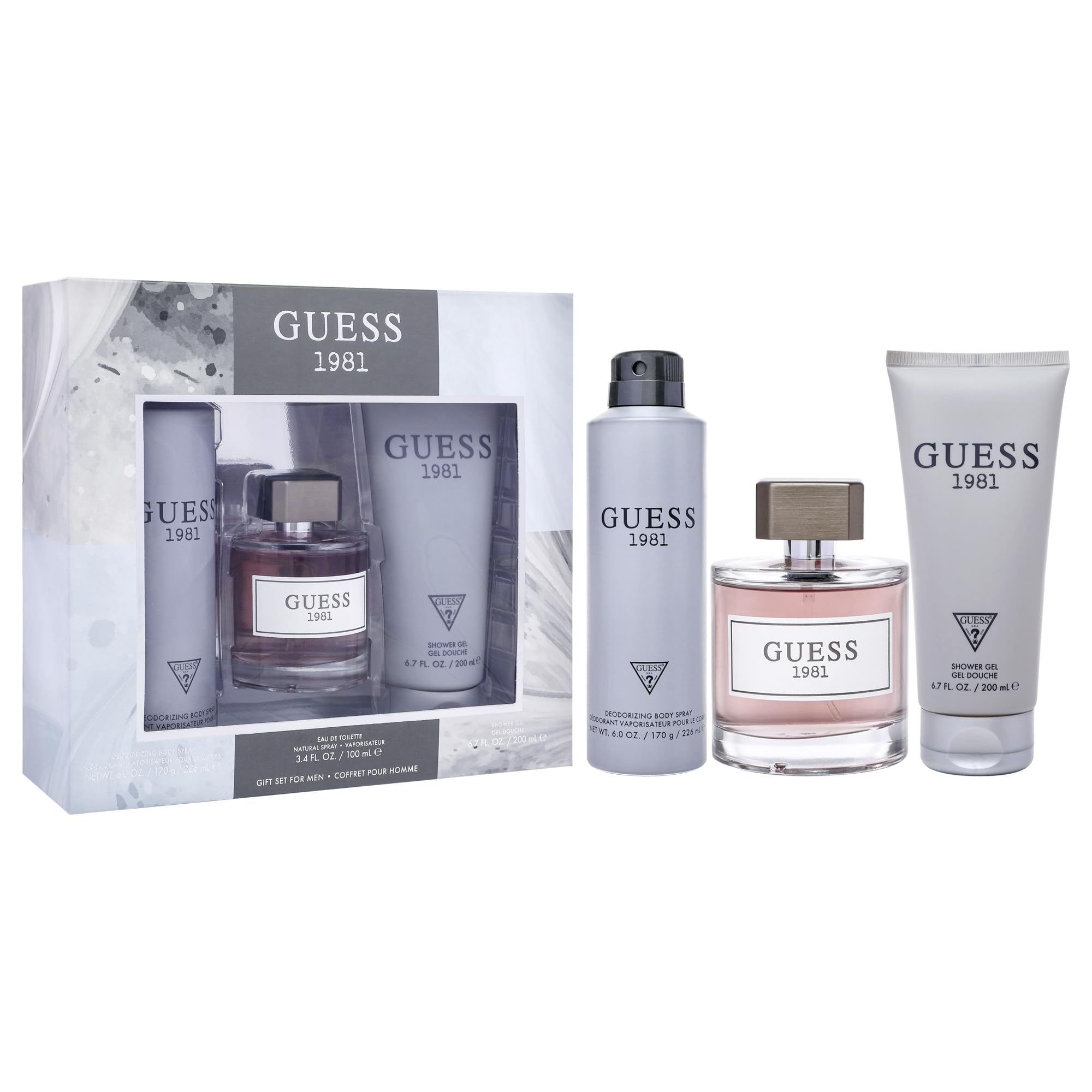 Guess 1981 M 3 Piece Set (100ml EDT + 200ml SG + 226ml Body Spray)