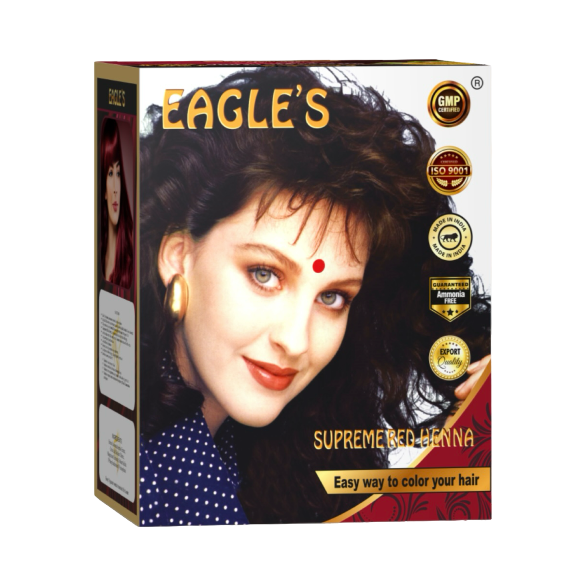 Eagle’s Supreme Red Henna – Natural Hair Color (12 Sachets Pack 10mg)
