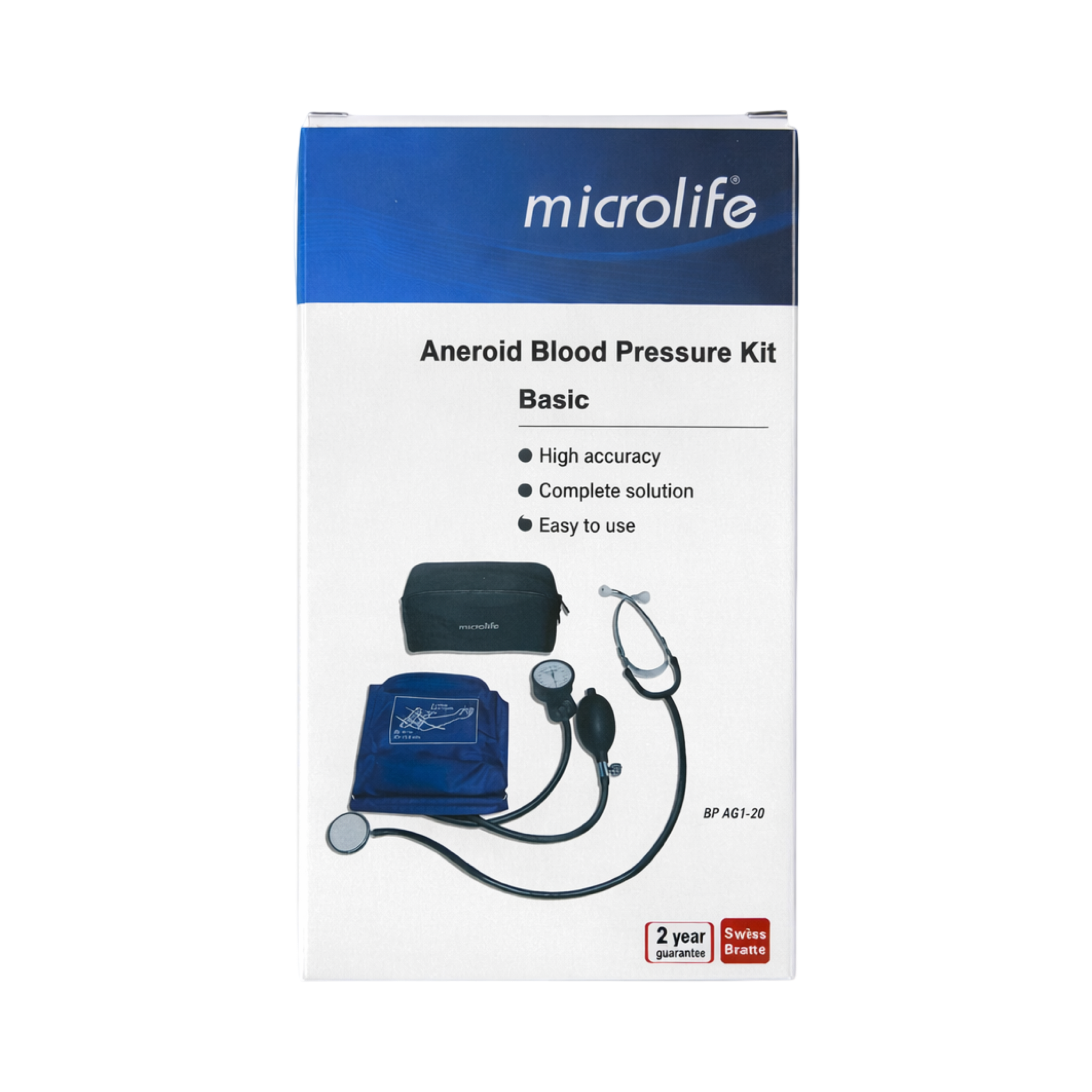 Microlife Aneroid Blood Pressure Kit Basic BP AG1-20 – Set Manual për Matjen e Tensionit
