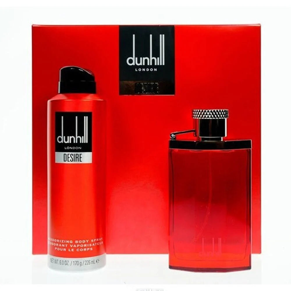 Dunhill Desire Red (M) 2pc (EDT 100ml+ Body Spray 226ml) Set