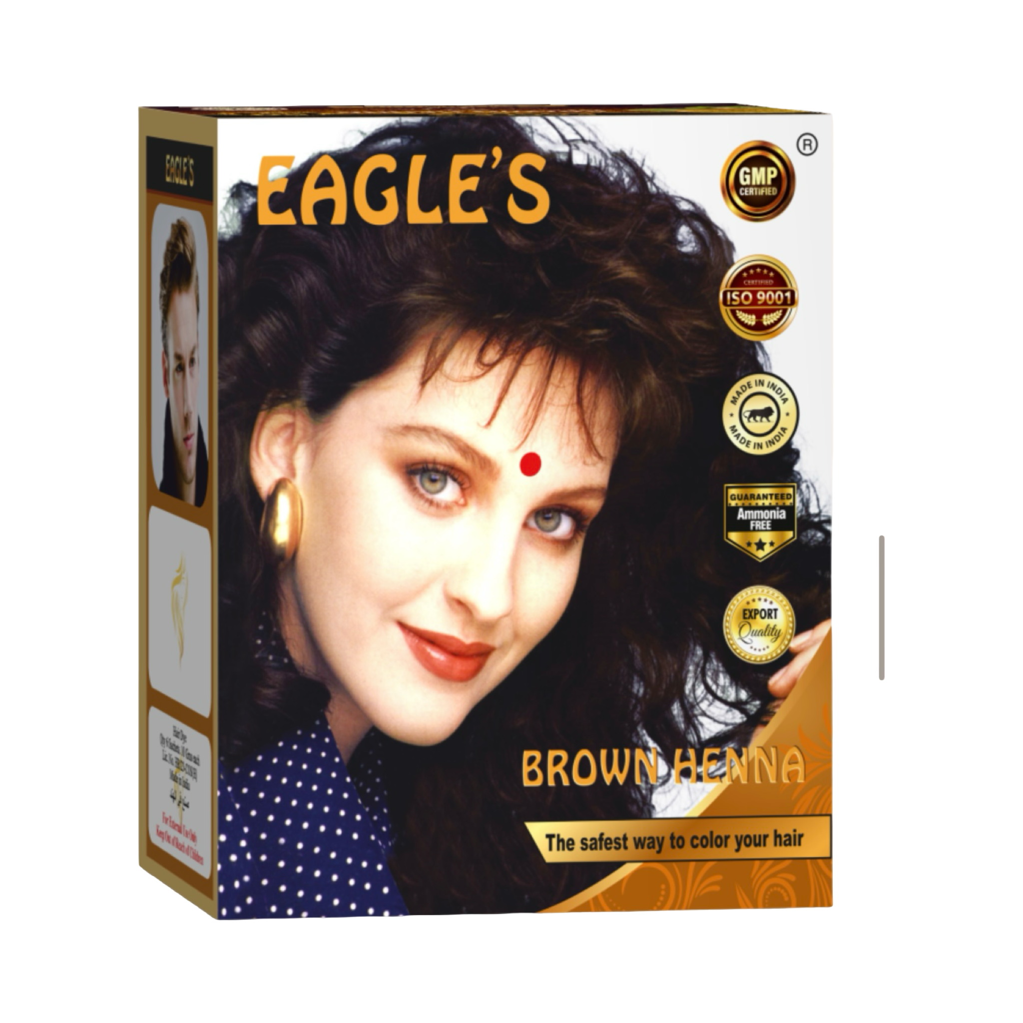 Eagle’s Brown Henna – Natural Hair Color (12 Sachets Pack 10mg)