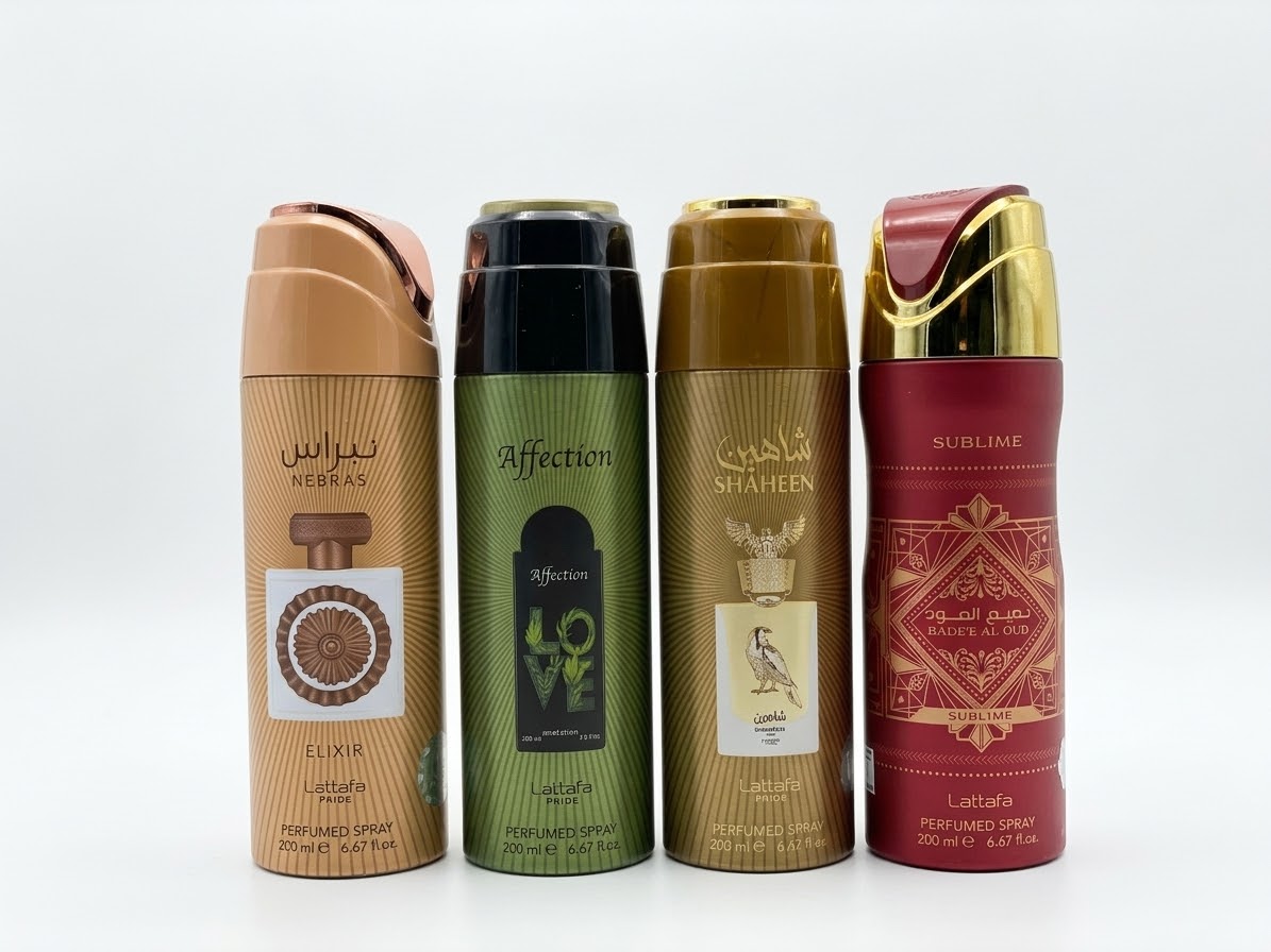 Lattafa Pride Deo Spray – Set me 4 Aroma të Ndryshme(unisex)për të dyja gjinitë