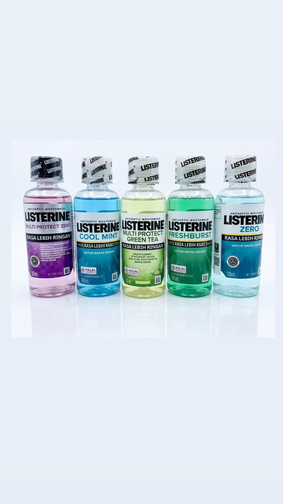 Listerine Mouthwash – 5 Copë, Aroma të Ndryshme