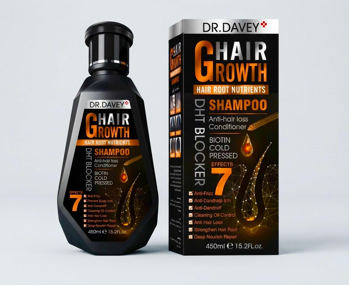 DR.DAVEY Hair Growth Shampoo – DHT Blocker 7 Effects (450ml)