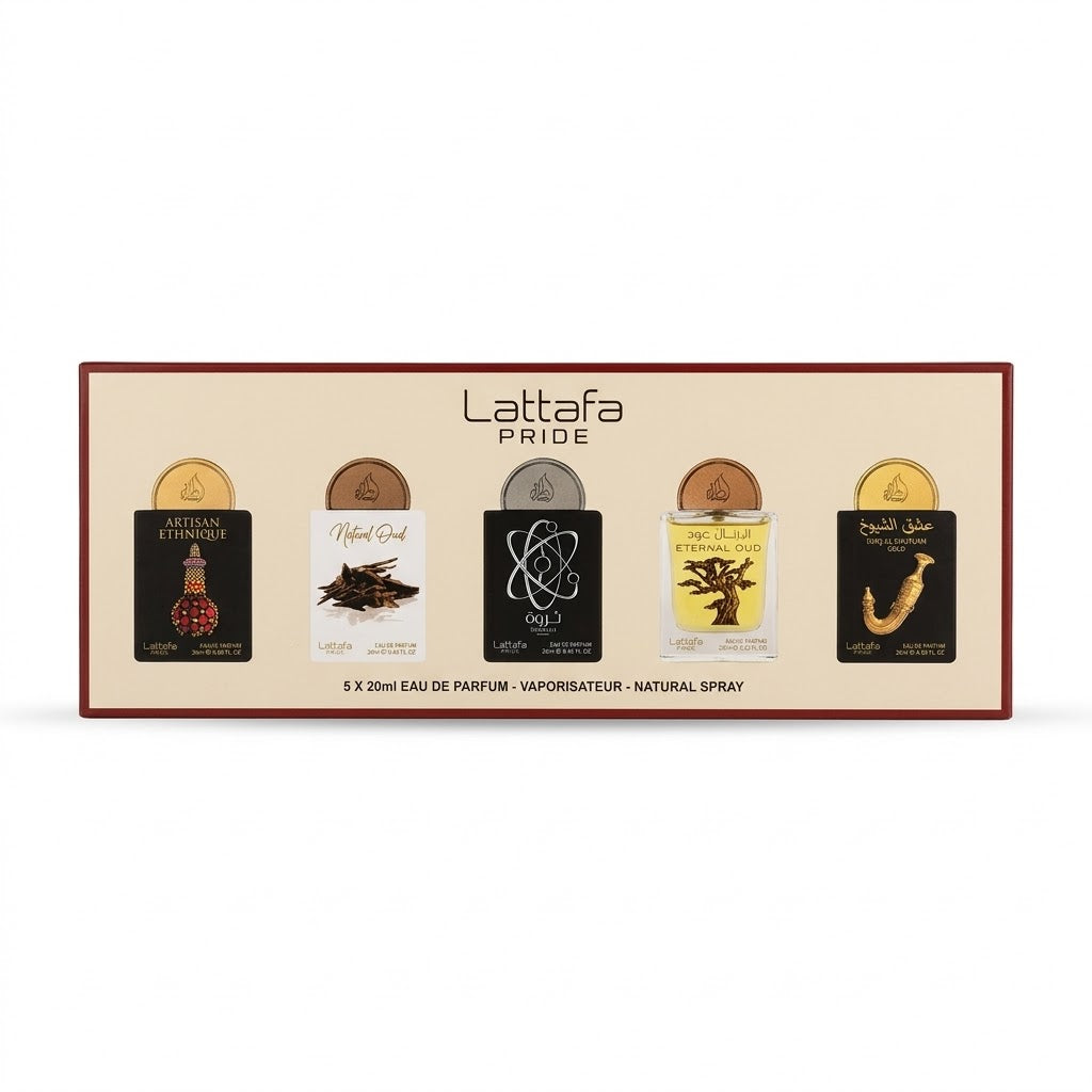 Lattafa Pride Discovery Collection – Set Dhuratë Mini (5 x 20ml)