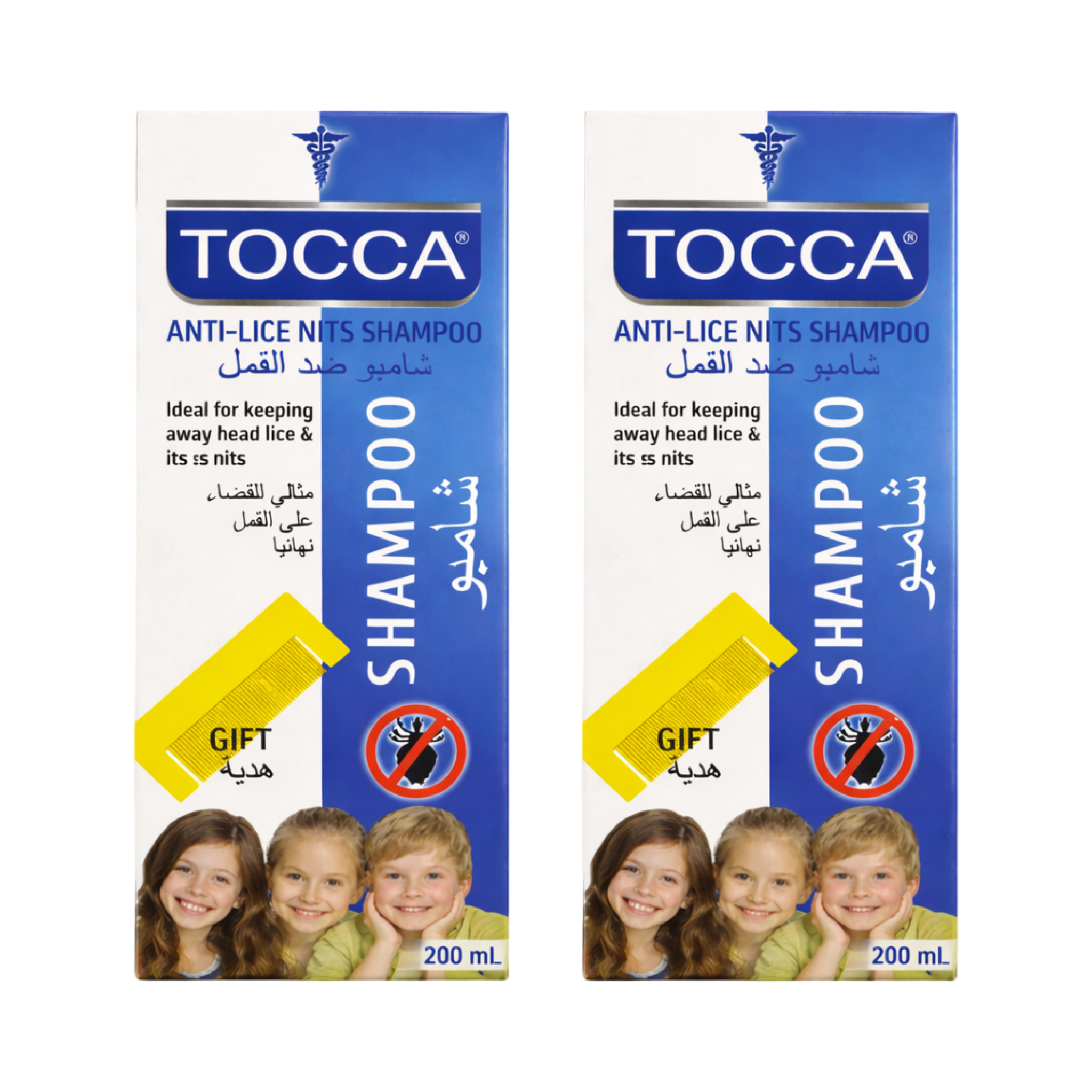 TOCCA Anti-Lice Nits Shampoo – Shampo Kundër Morrave 200ml (2 Copë)