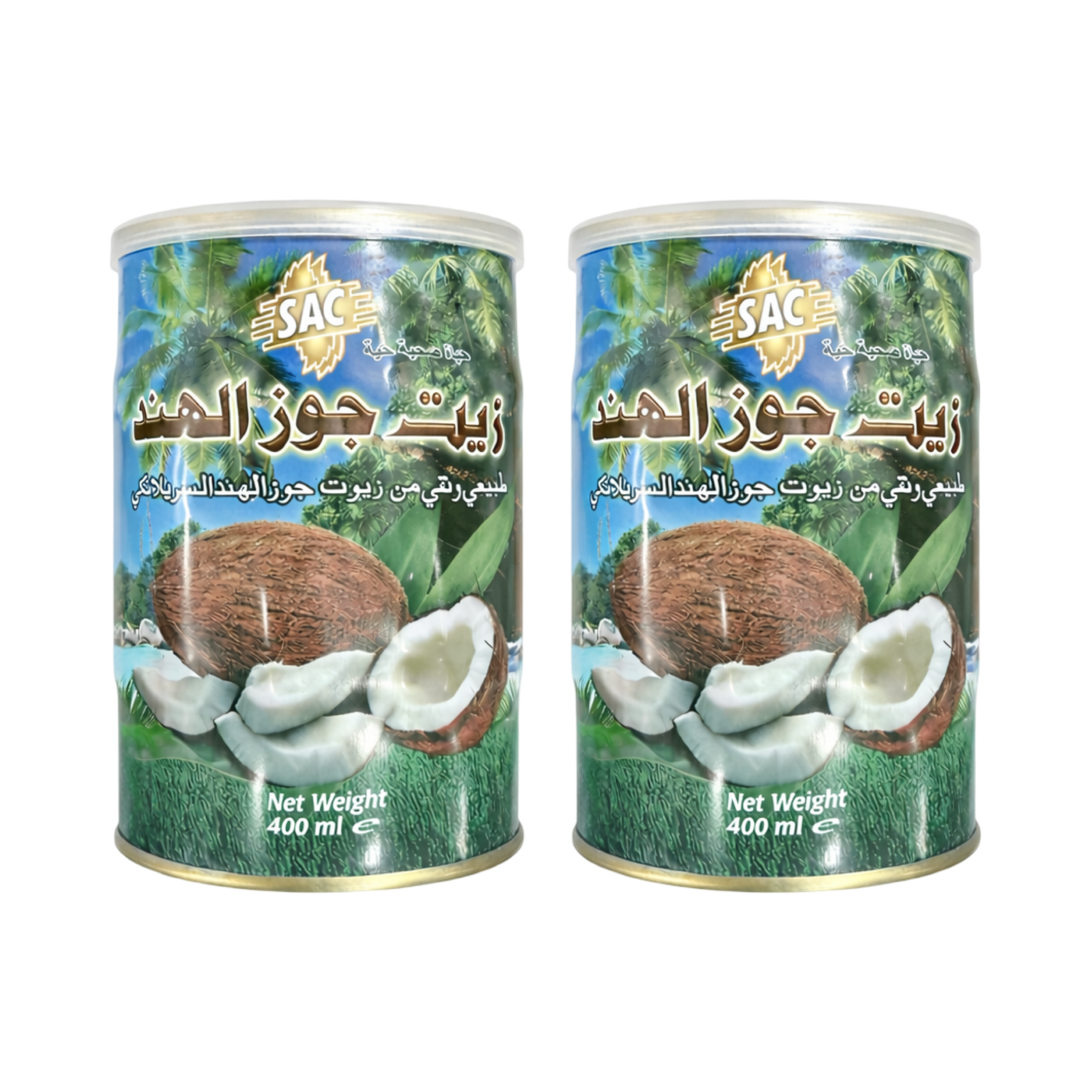 SAC Vaj Kokosi Natyral – 400ml (2 Copë)