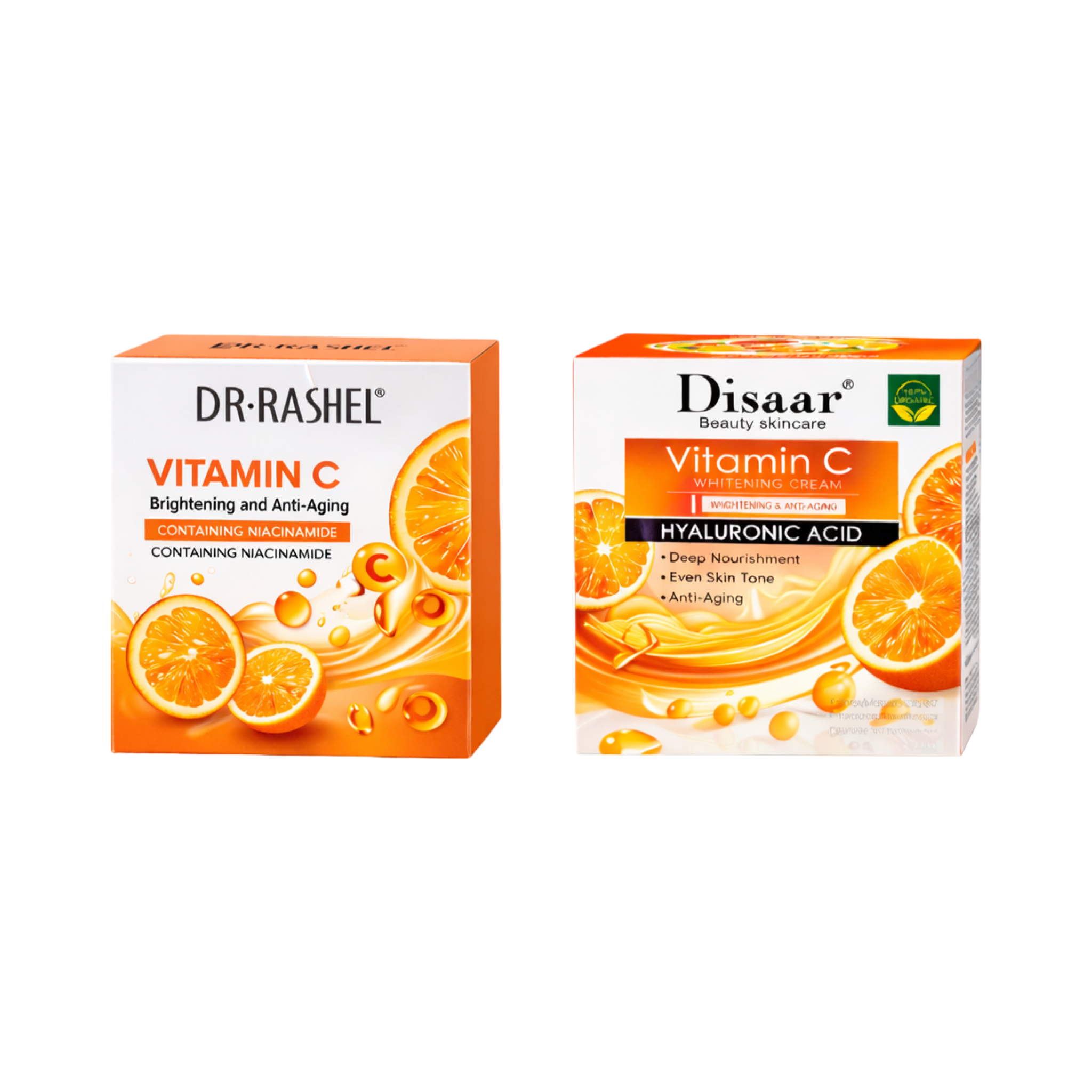 DR.RASHEL Vitamin C Brightening Cream me Niacinamide & Disaar Vitamin C Whitening Cream me Hyaluronic Acid