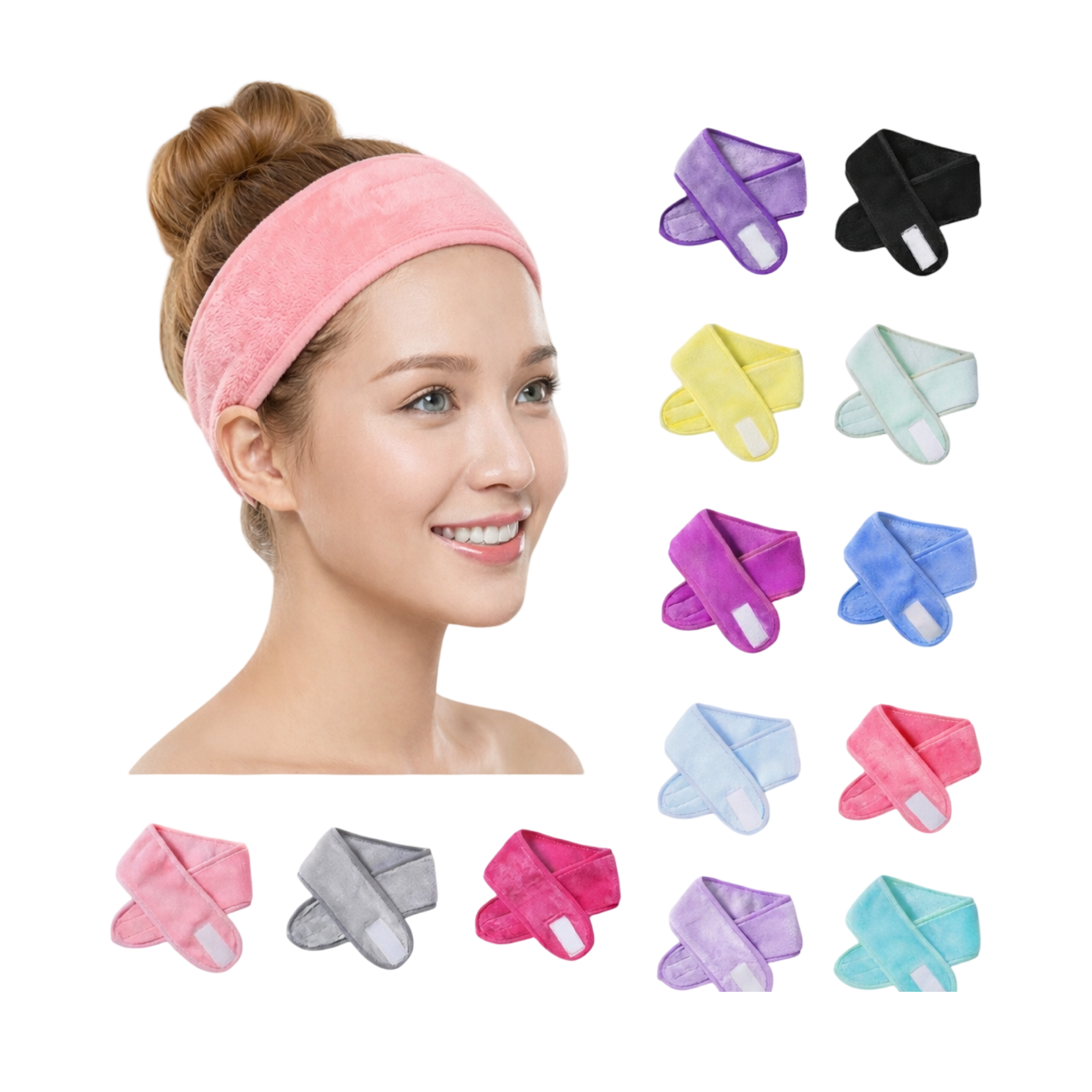 Spa Makeup Headband – Rrip për Flokë për Kujdesin e Fytyrës (2 Copë)