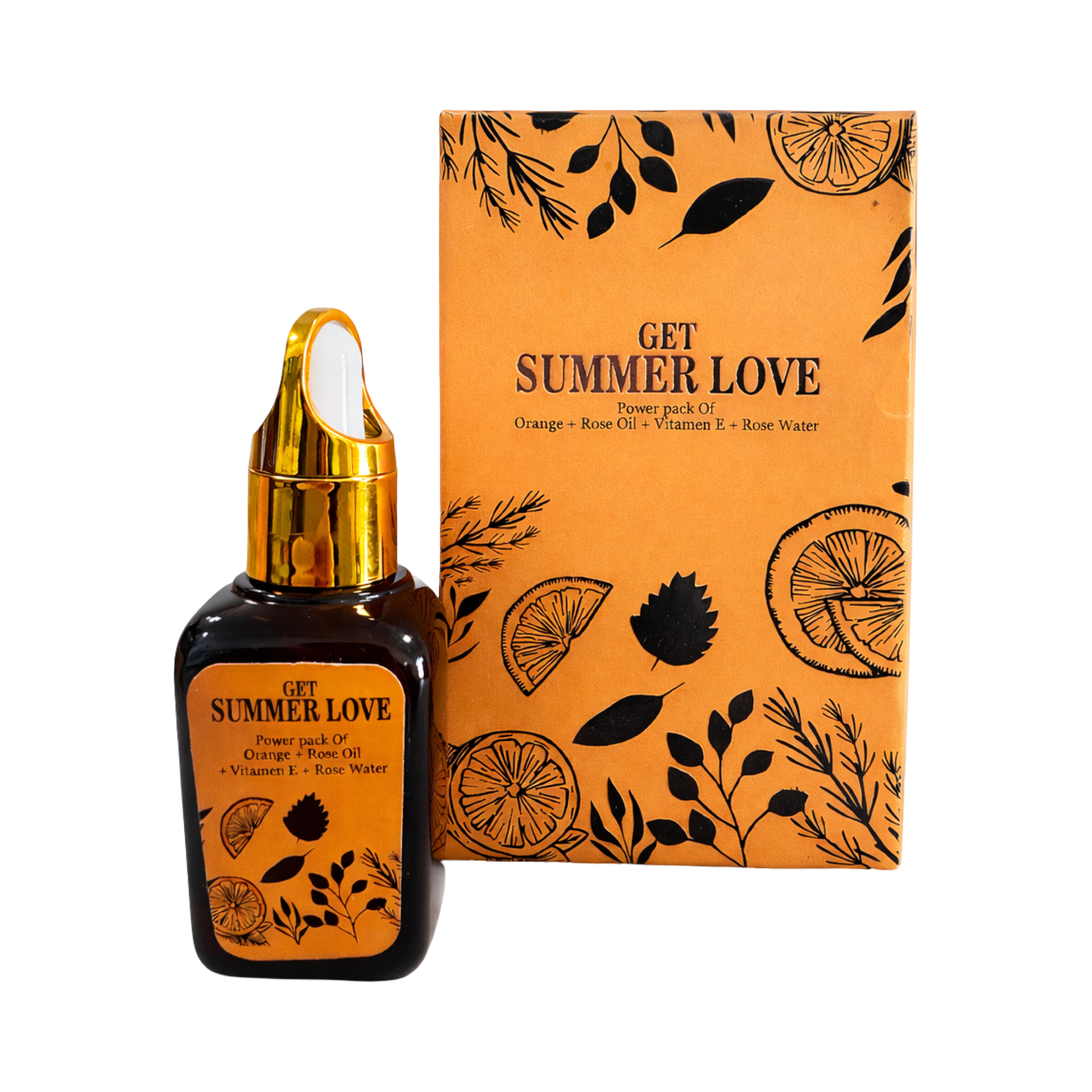 GET SUMMER LOVE – Natural Face Serum me Orange, Rose Oil & Vitamin E
