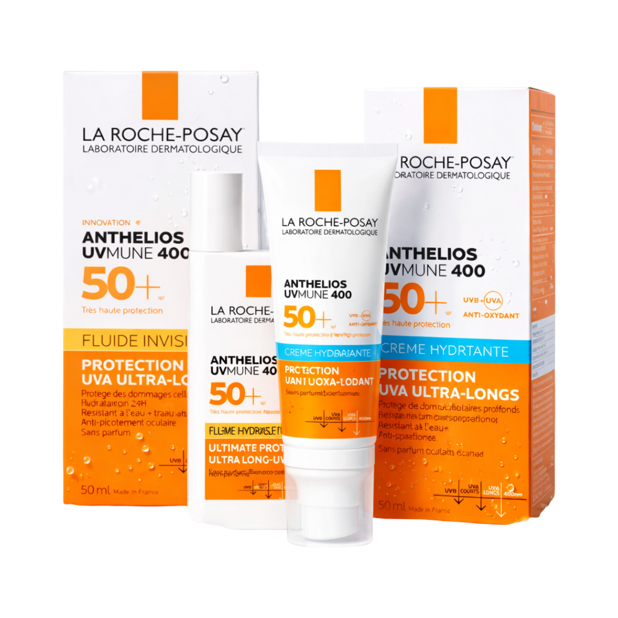 La Roche-Posay Anthelios UVMune 400 SPF50+ Set (Fluid + Cream) – Mbrojtje Ultra UVA
