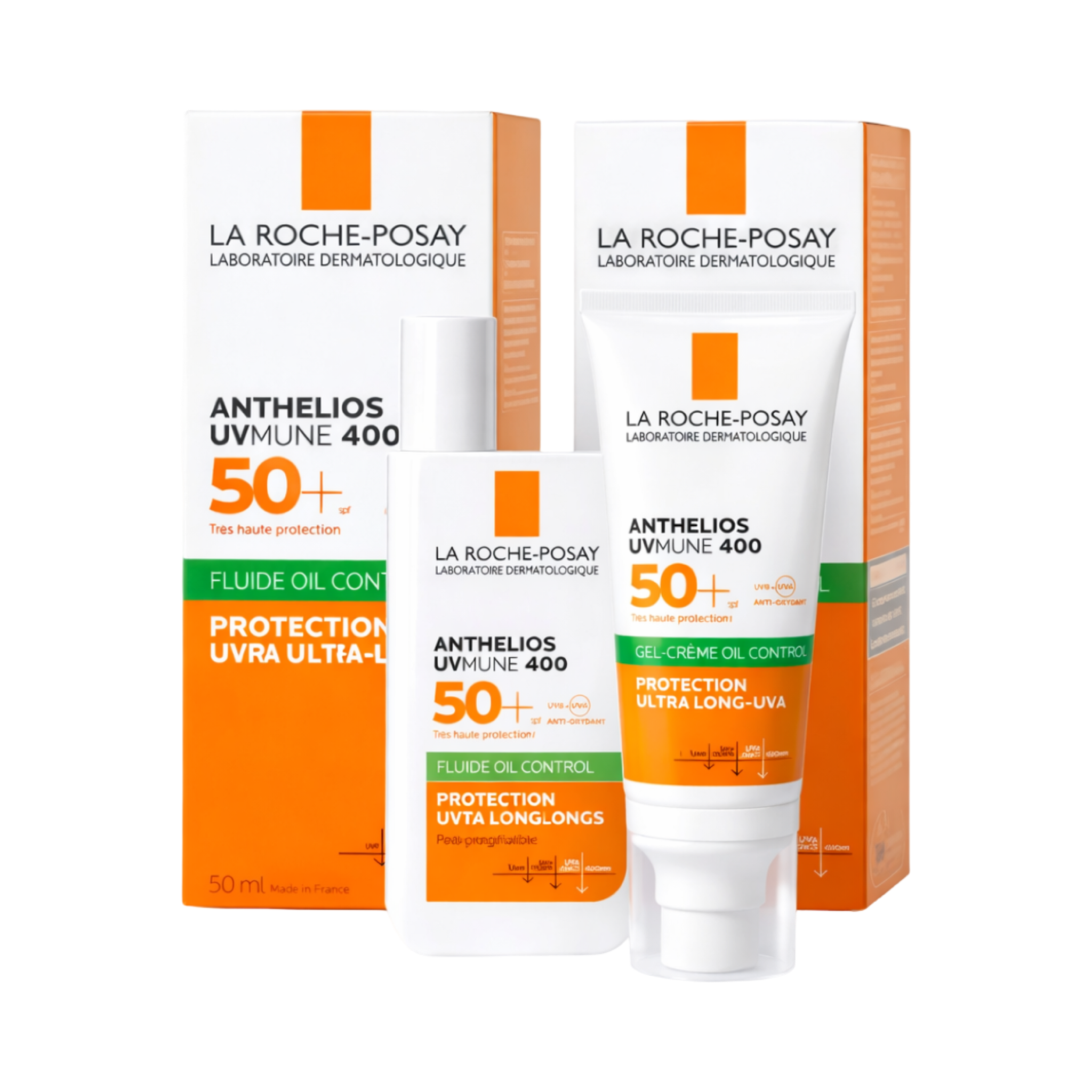 La Roche-Posay Anthelios UVMune 400 Oil Control SPF50+ (Fluid + Gel-Cream) – Anti-Shkëlqim