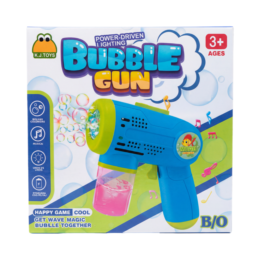 Bubble Gun Elektrike për Fëmijë me Drita & Muzikë – Automatic Bubble Maker (3+)
