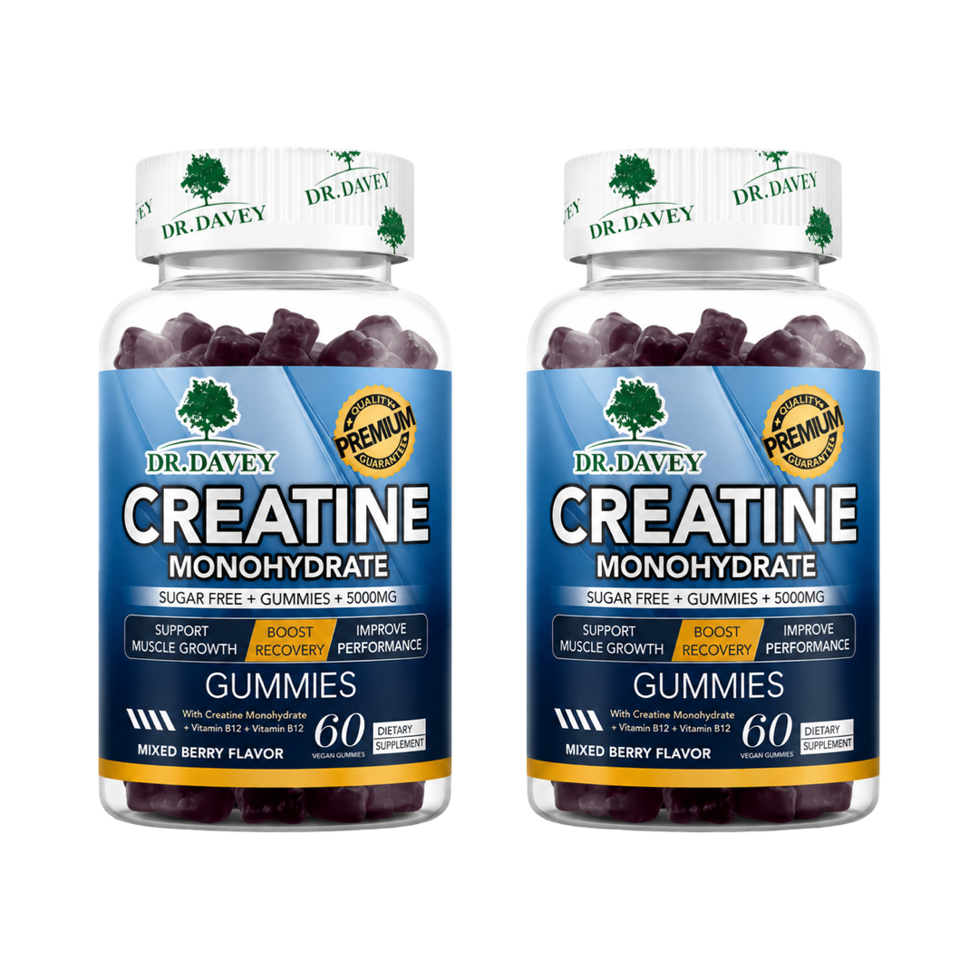 Dr. Davey Creatine Monohydrate Gummies 5000mg – 120 Copë