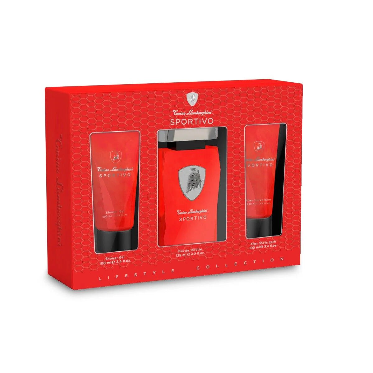 Tonino Lamborghini Sportivo L.S Coll 3Pcs (EDT 125ml+S/Gel 100ml+ASB 100ml) Set